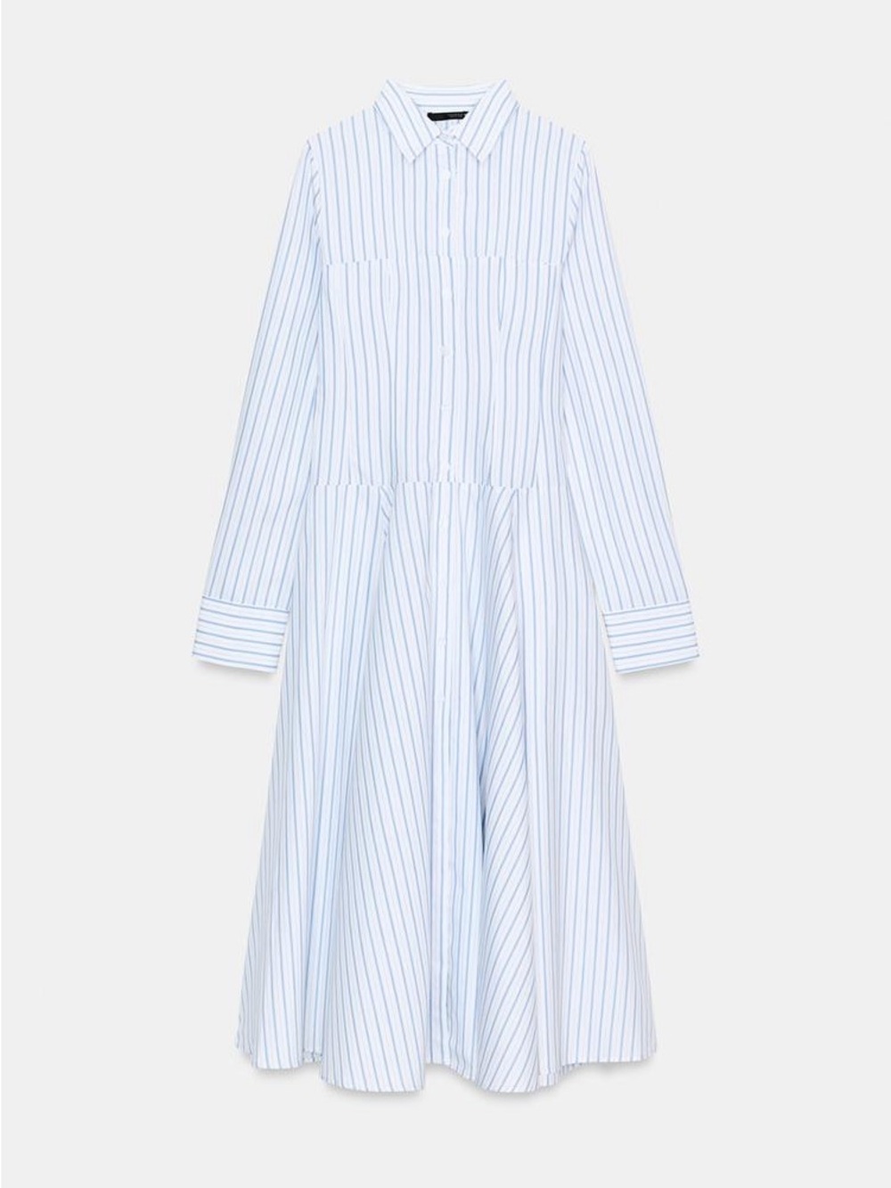 ZARA STRIPED MIDI SHIRT DRESS - Picture 5 of 6